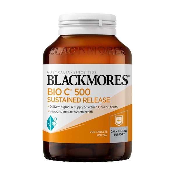 Viên uống bổ sung Vitamin C Blackmores Bio C Sustained Release 500mg 200 viên [Pre-order]