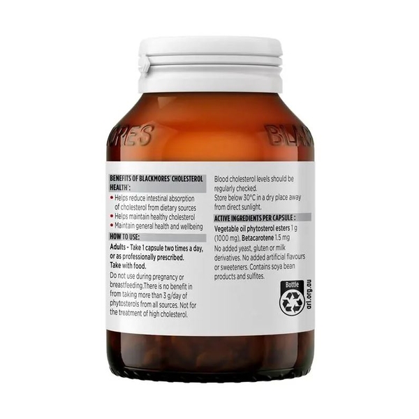 Blackmores Cholesterol Health giảm mỡ máu 60 viên