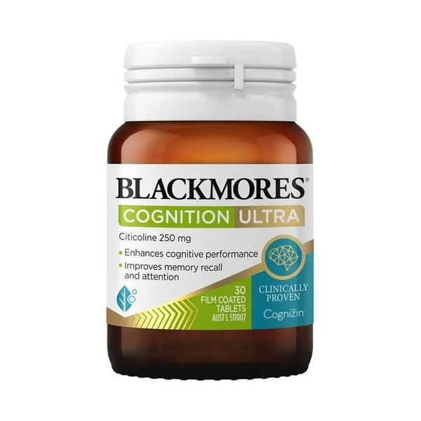 Viên uống hỗ trợ nhận thức, tăng tập trung và trí nhớ Blackmores Cognition Ultra