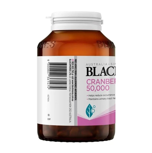 Blackmores Cranberry Forte 50000mg hỗ trợ đường tiết niệu
