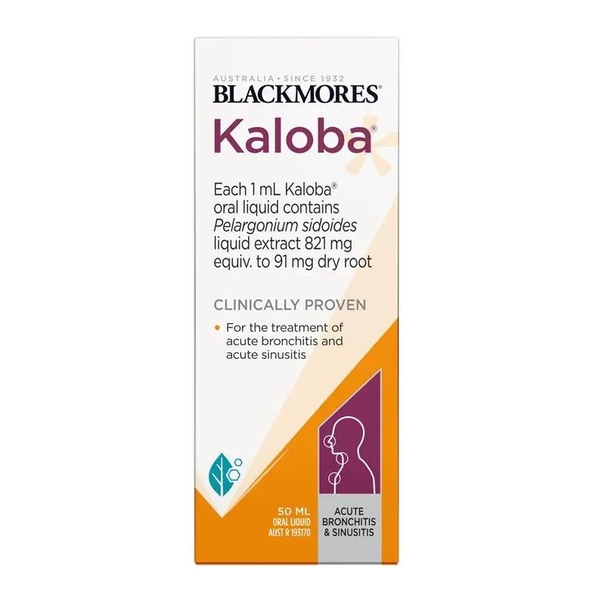 Blackmores Kaloba Acute Bronchitis Sinusitis trị viêm xoang 50ml