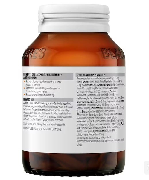 Vitamin tổng hợp Blackmores Multivitamins + Antioxidants