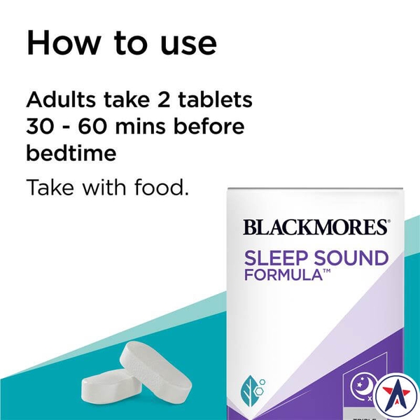 Blackmores Sleep Sound Formula hỗ trợ ngủ & giúp ngủ ngon 30 viên