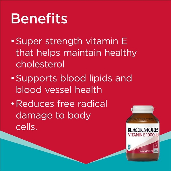 Vitamin E Blackmores Natural 1000IU của Úc