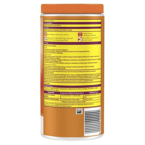 Bột cam Metamucil bổ sung chất xơ Orange Granular 48 Doses 528g