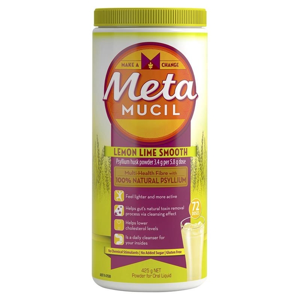Bột Metamucil bổ sung chất xơ Lemon Lime Smooth