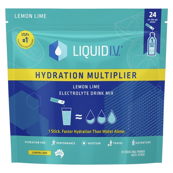 Bột uống bù điện giải vị chanh Liquid IV Hydration Lemon Lime