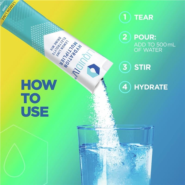 Bột uống bù điện giải vị chanh Liquid IV Hydration Lemon Lime