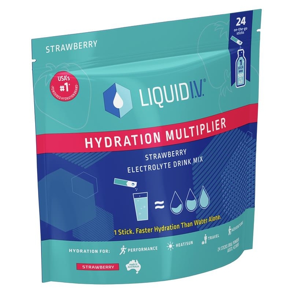 Bột uống bù điện giải vị dâu Liquid IV Hydration Strawberry