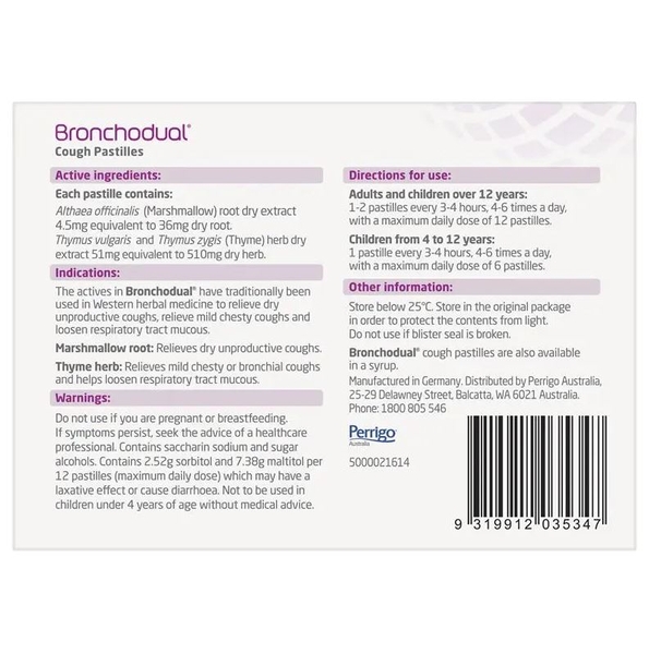 Viên ngậm giảm ho Bronchodual Cough