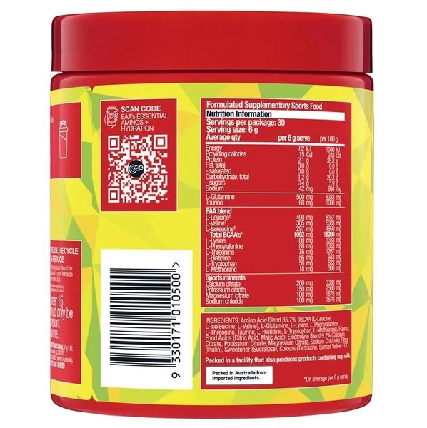 Bột uống bổ sung axit amin thiết yếu và điện giải Body Science BSc EAAs + Hydration