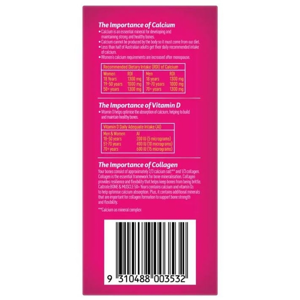Caltrate Bone and Muscle của Úc cho người trên 50 tuổi
