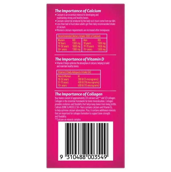Caltrate Bone and Muscle của Úc cho người trên 50 tuổi