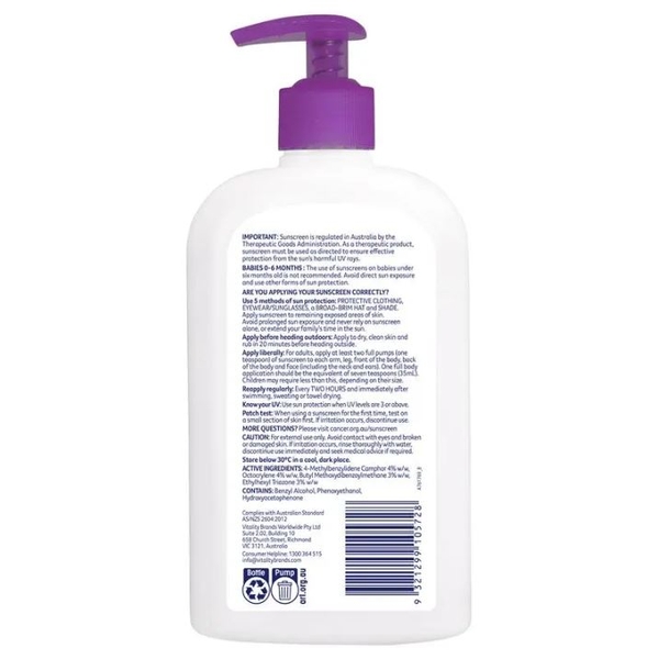 Kem chống nắng cho trẻ em Cancer Council Kids Sunscreen SPF 50+
