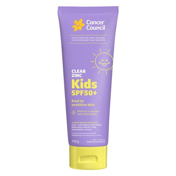 Kem chống nắng cho trẻ em Cancer Council SPF50+ Clear Zinc Kids [Pre-order]