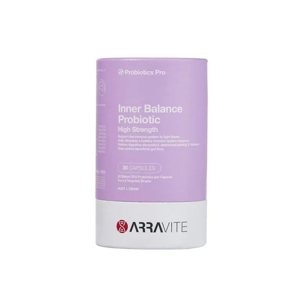 Men vi sinh đường ruột Arravite Inner Balance Probiotics High Strength 30 viên