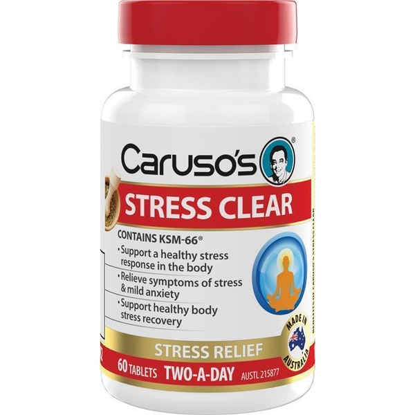 Viên uống giảm stress Caruso's Stress Clear 60 viên [Pre-order]