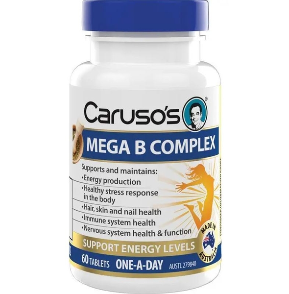 Vitamin B tổng hợp Caruso's Ultra Max Mega B Complex 60 viên