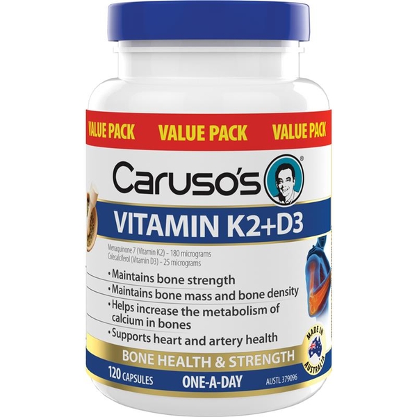 Viên uống Caruso's Vitamin K2 + D3 | Ausmart.vn