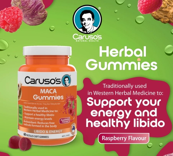 Kẹo dẻo Caruso's Maca Gummies 60 viên
