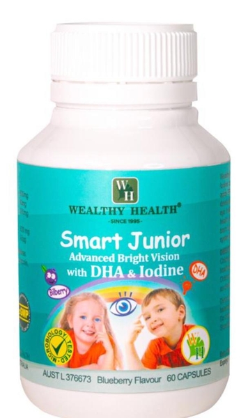 Viên uống Wealthy Health Smart Junior Advanced Bright Vision with DHA & Iodine 60 viên