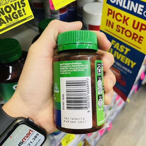 Viên uống tăng năng lượng Cenovis Guarana + Ginseng