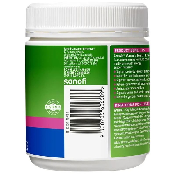 Vitamin tổng hợp cho nữ Cenovis Once Daily Womens Multi + Energy Boost