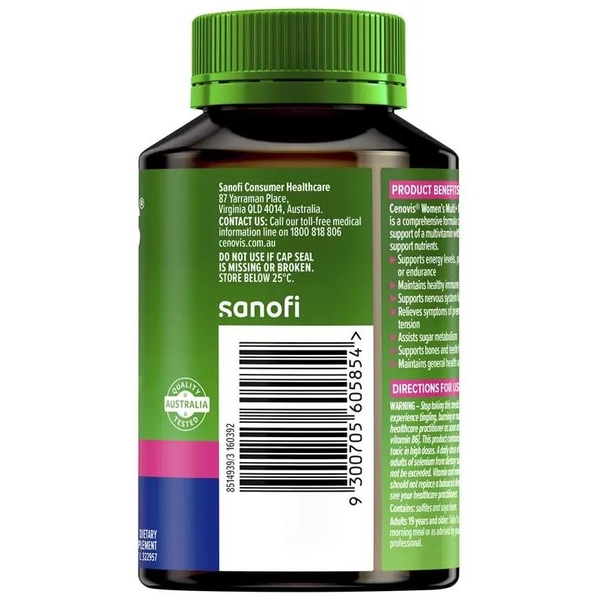 Vitamin tổng hợp cho nữ Cenovis Once Daily Womens Multi + Energy Boost