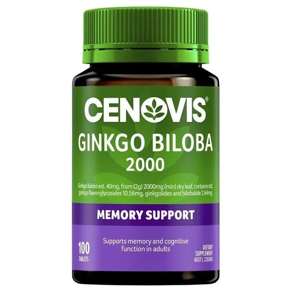 Viên uống bổ não Cenovis Ginkgo Biloba 2000