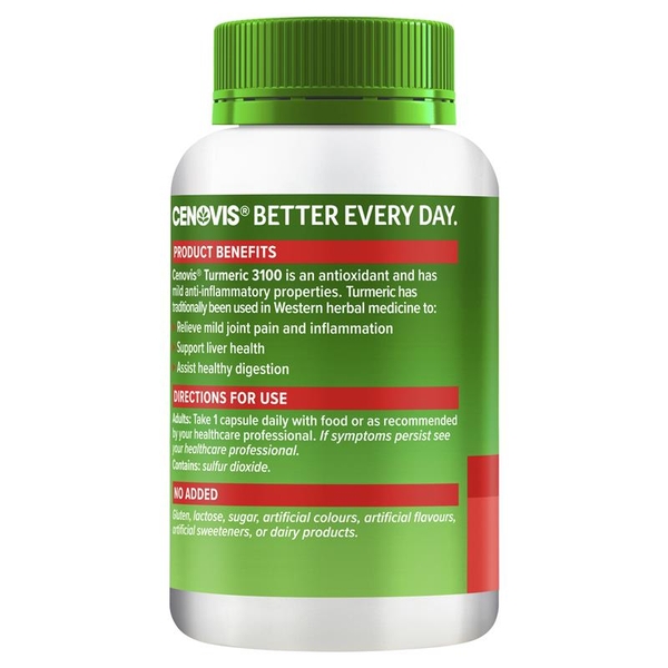 Viên uống tinh chất nghệ Cenovis Turmeric 3100mg 80 viên