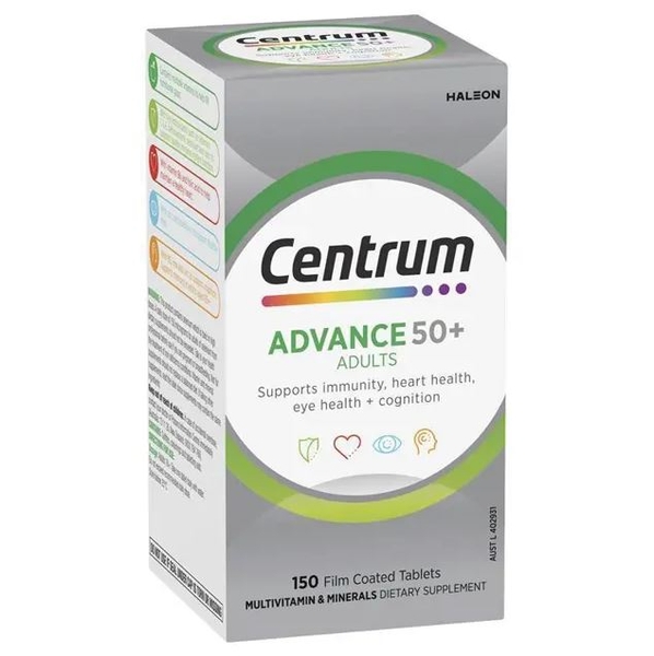 Vitamin tổng hợp Centrum Multivitamin Advance 50+ cho người lớn tuổi