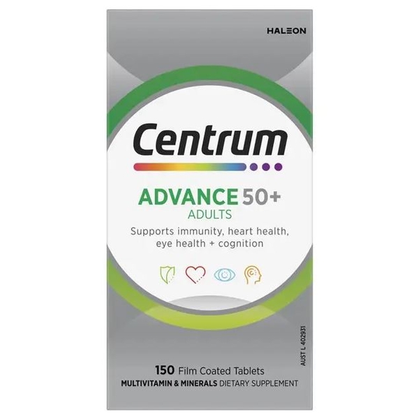 Vitamin tổng hợp Centrum Multivitamin Advance 50+ cho người lớn tuổi