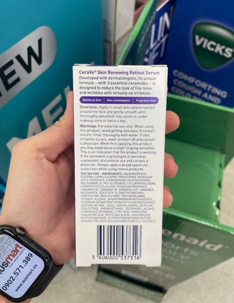 Serum chống lão hoá da CeraVe Skin Renewing Retinol Serum 30ml