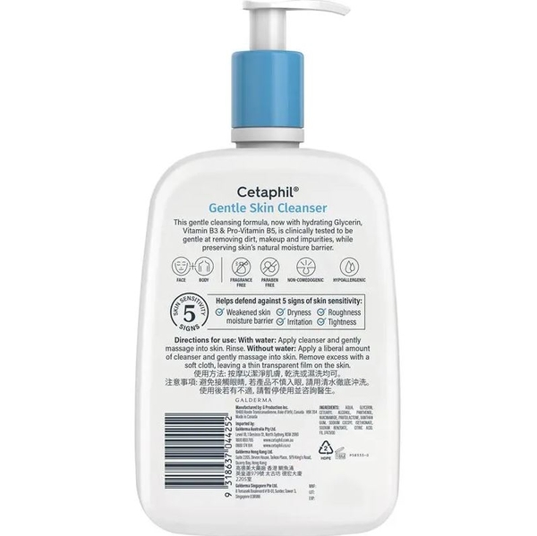 Sữa rửa mặt Cetaphil Gentle Skin Cleanser