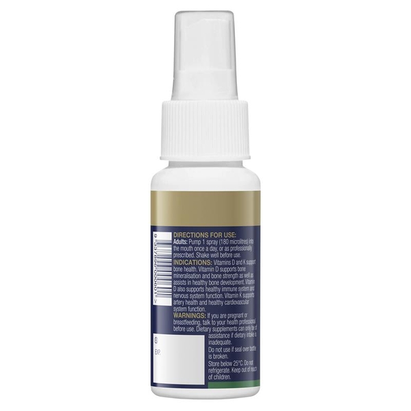 Chai xịt bồi bổ xương khớp BioCeuticals D3 + K2 Spray 50ml