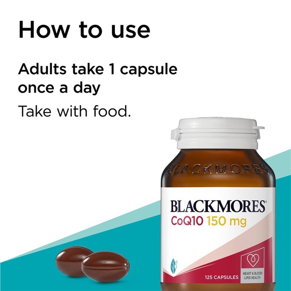 Coenzyme Q10 bổ tim Blackmores CoQ10 150mg High Potency