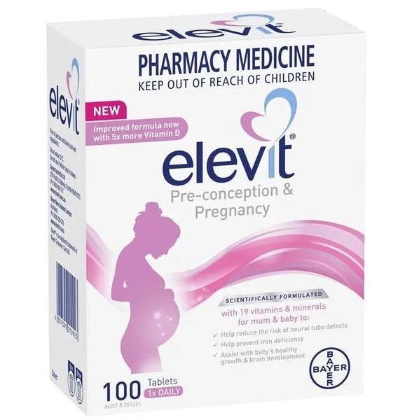 Combo Vitamin & Khoáng chất tổng hợp cho mẹ Bầu (Elevit + DHA + Canxi + Sắt)