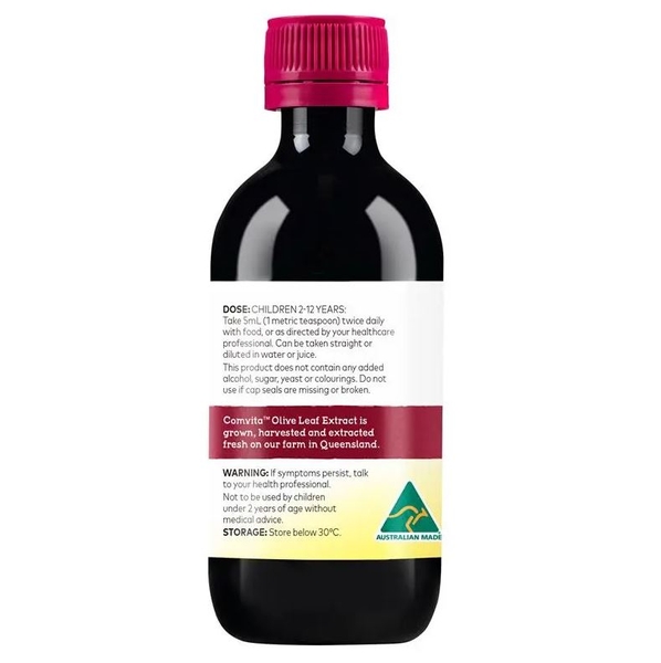 Siro lá Ô Liu tăng đề kháng Comvita Children's Olive Leaf Extract 200ml