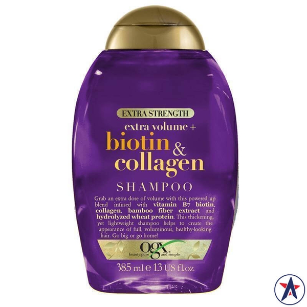 Dầu gội làm dầy tóc OGX Biotin Collagen XS Extra Shampoo 385ml [Pre-order]