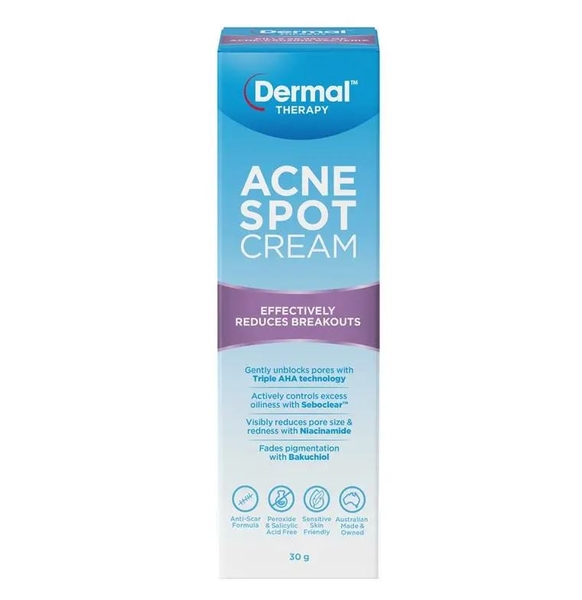 Kem chấm mụn Dermal Therapy Acne Spot Cream 30g