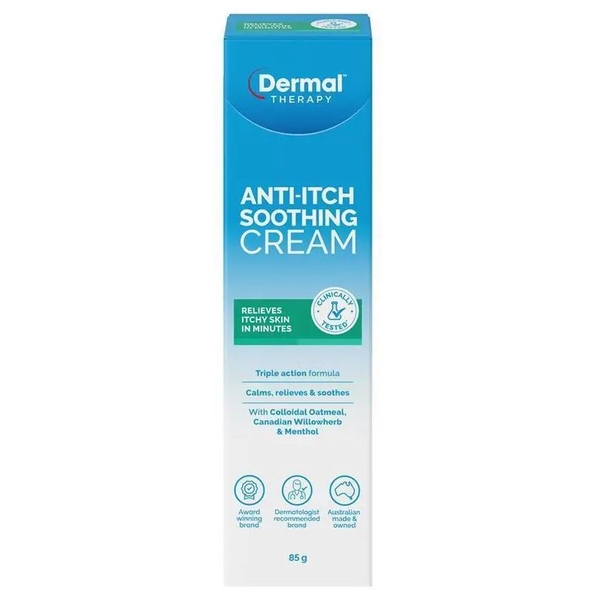 Kem dưỡng làm dịu ngứa da Dermal Therapy Anti Itch Soothing Cream 85g