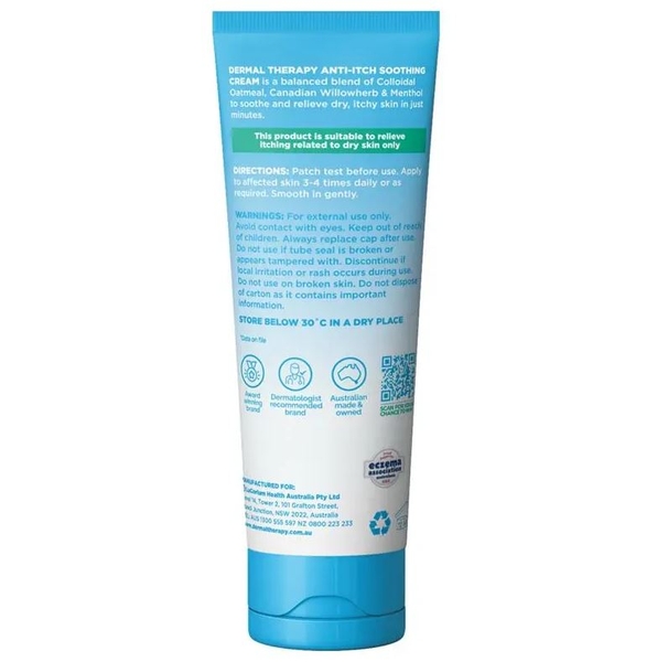 Kem dưỡng làm dịu ngứa da Dermal Therapy Anti Itch Soothing Cream 85g