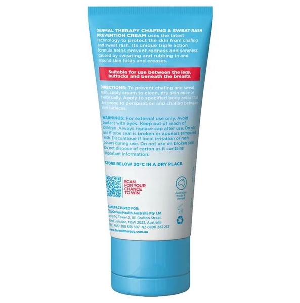 Kem ngừa hăm da & rôm sảy Dermal Therapy Chafing & Sweat Rash Cream 75g