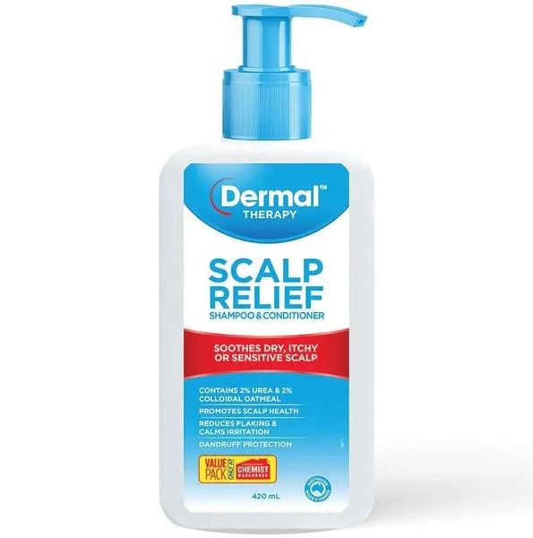 Dầu gội & xả kiểm soát dầu Dermal Therapy Scalp Relief Shampoo & Conditioner