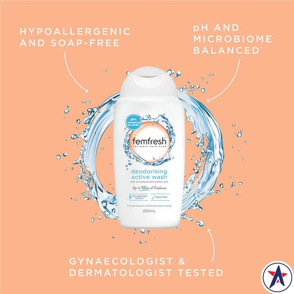 Dung dịch vệ sinh Femfresh Deodorising Wash Extra Care 250ml