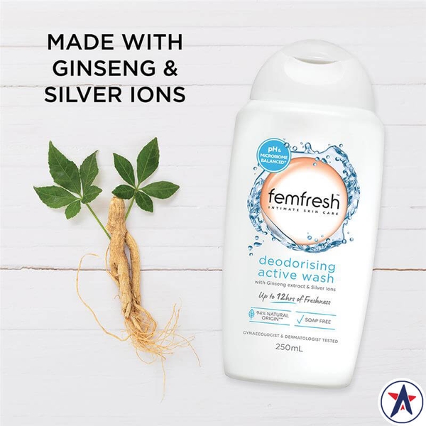 Dung dịch vệ sinh Femfresh Deodorising Wash Extra Care 250ml