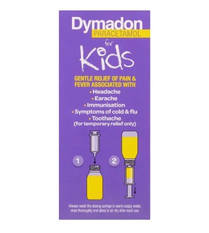 Giảm đau hạ sốt cho bé từ 2 đến 12 tuổi vị cam Dymadon for Kids Orange 200ml