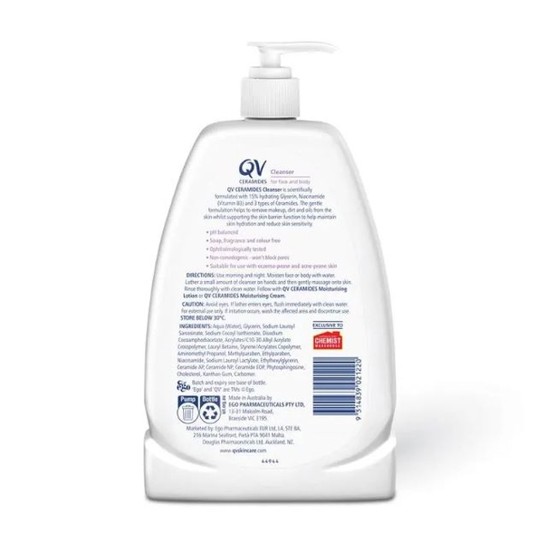 Sữa rửa mặt Ego QV Ceramides Cleanser