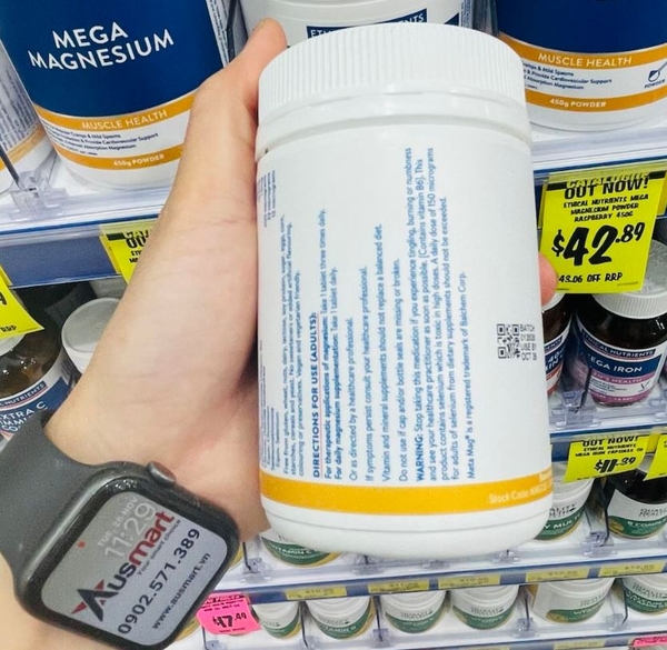 Viên uống bổ sung Magie hỗ trợ cơ bắp Ethical Nutrients Mega Magnesium