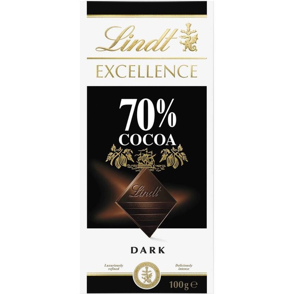 Socola Lindt Excellence Extra Fine 70% Cocoa Dark Chocolate 100g